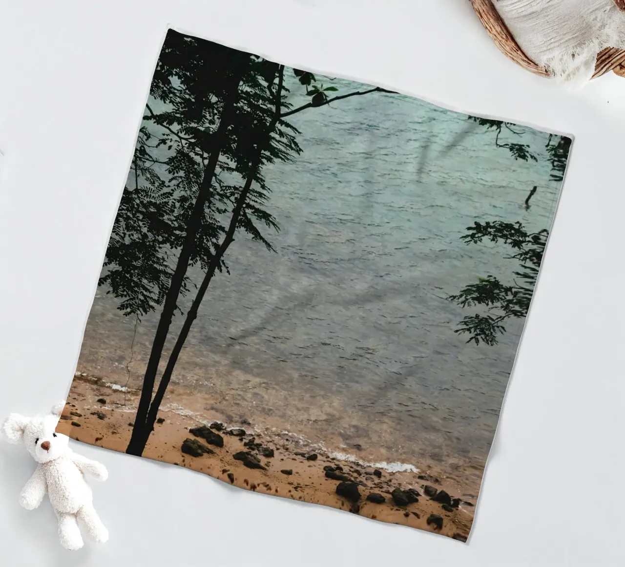 mit Meerwasser gemahlene Kieselsteine Fleecedecke von life of sands