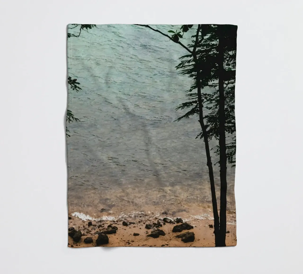 mit Meerwasser gemahlene Kieselsteine Fleecedecke von life of sands