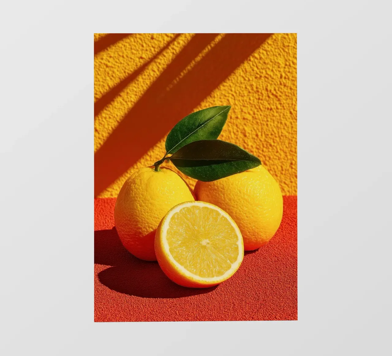 Orangen Zitrone Zitrusfrüchte Backlit Folie von Bernadette Miller