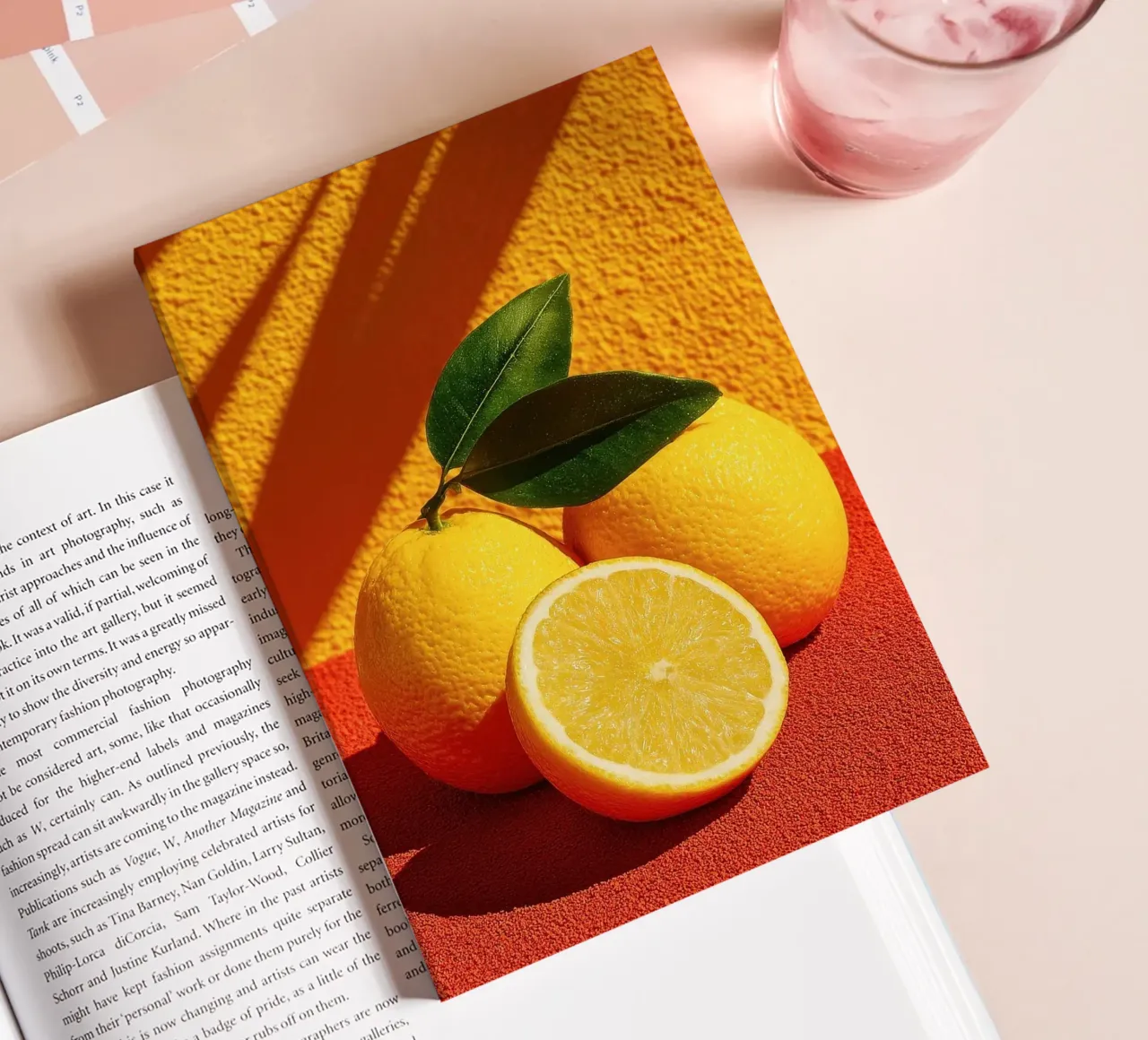 oranges lemon citrus notebook by Bernadette Miller