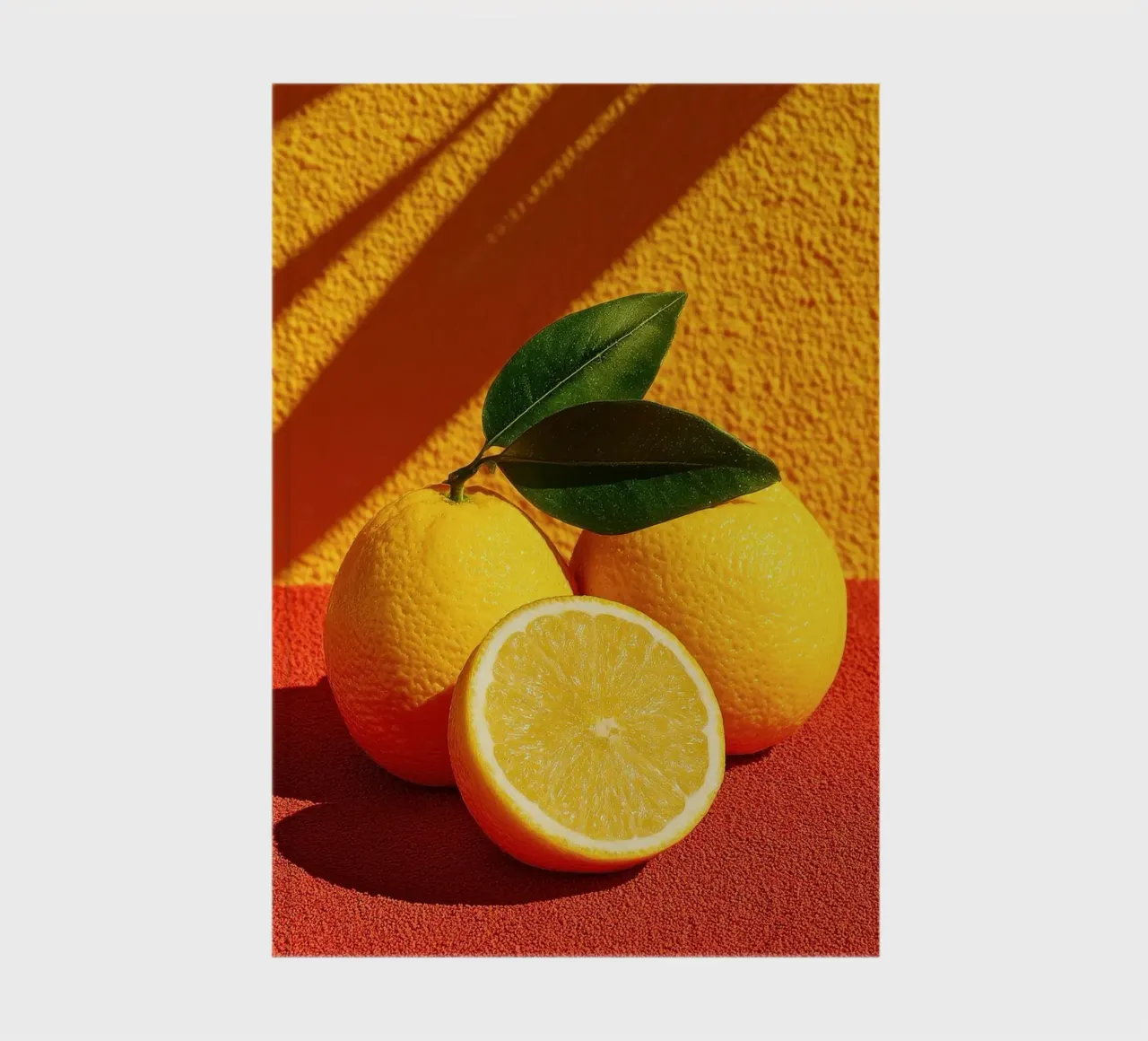oranges lemon citrus notebook by Bernadette Miller