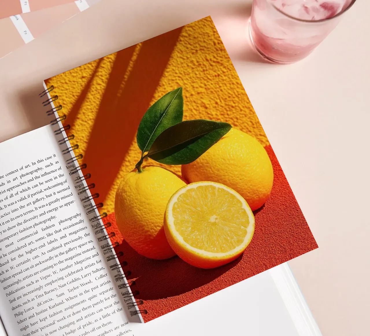Orangen Zitrone Zitrusfrüchte Ringbuch von Bernadette Miller