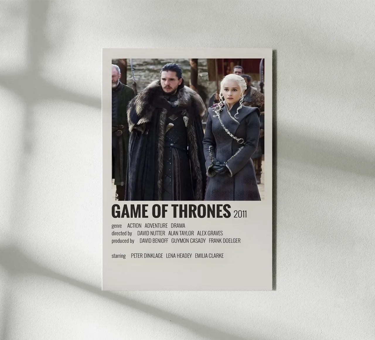 GAME OF THRONES 2011 pannello forex da MVFminimalist