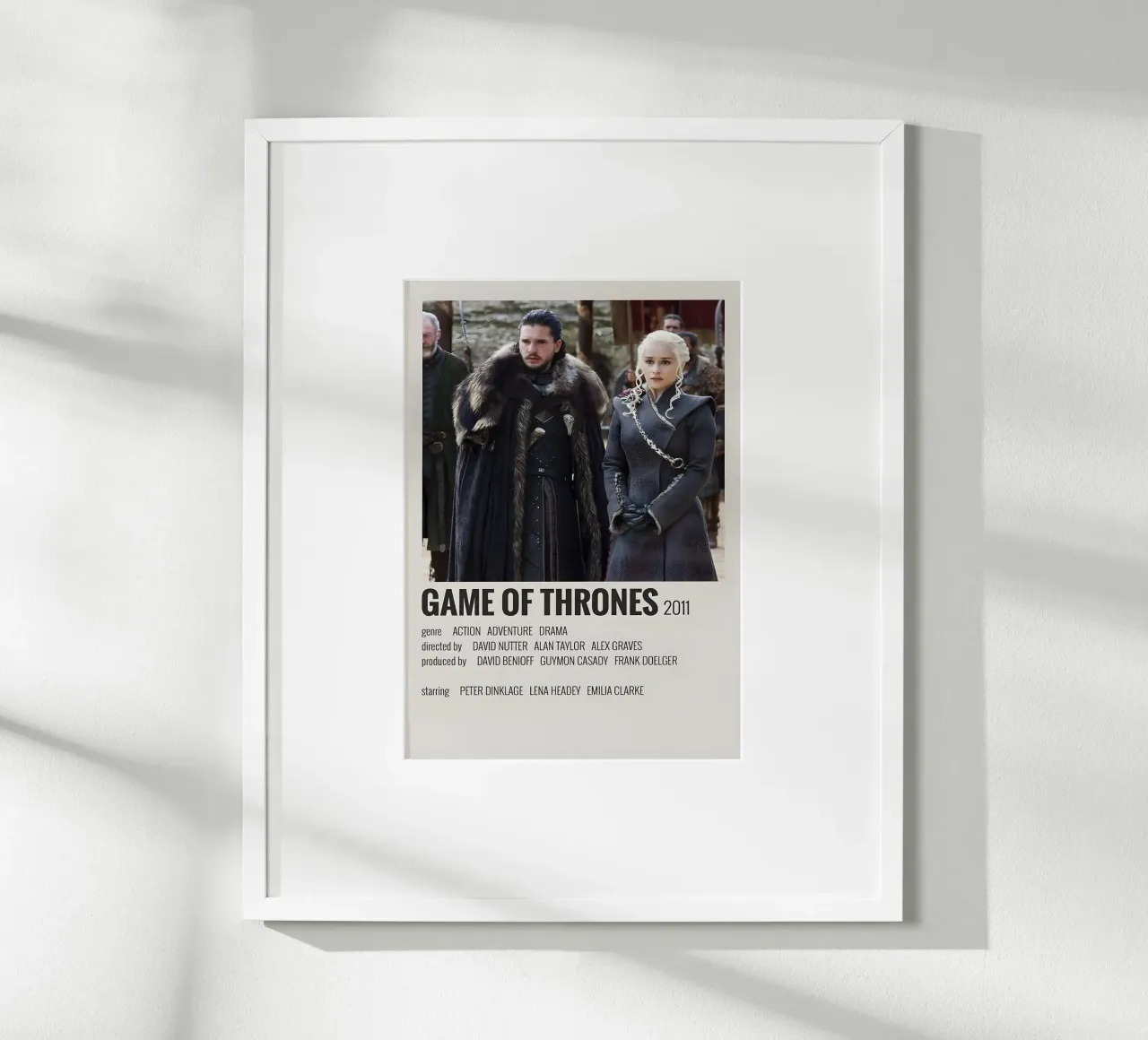 GAME OF THRONES 2011 carta hahnemühle da MVFminimalist