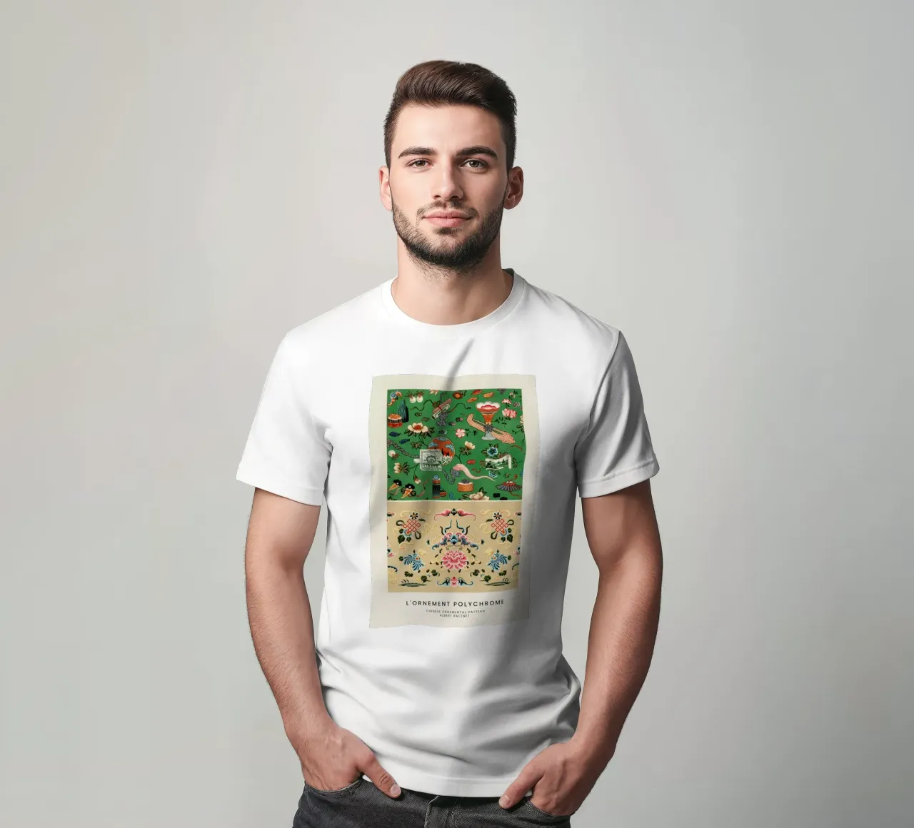 Racinet -  Chinese Ornamental Pattern III t-shirt da Vintage by JUNIQE