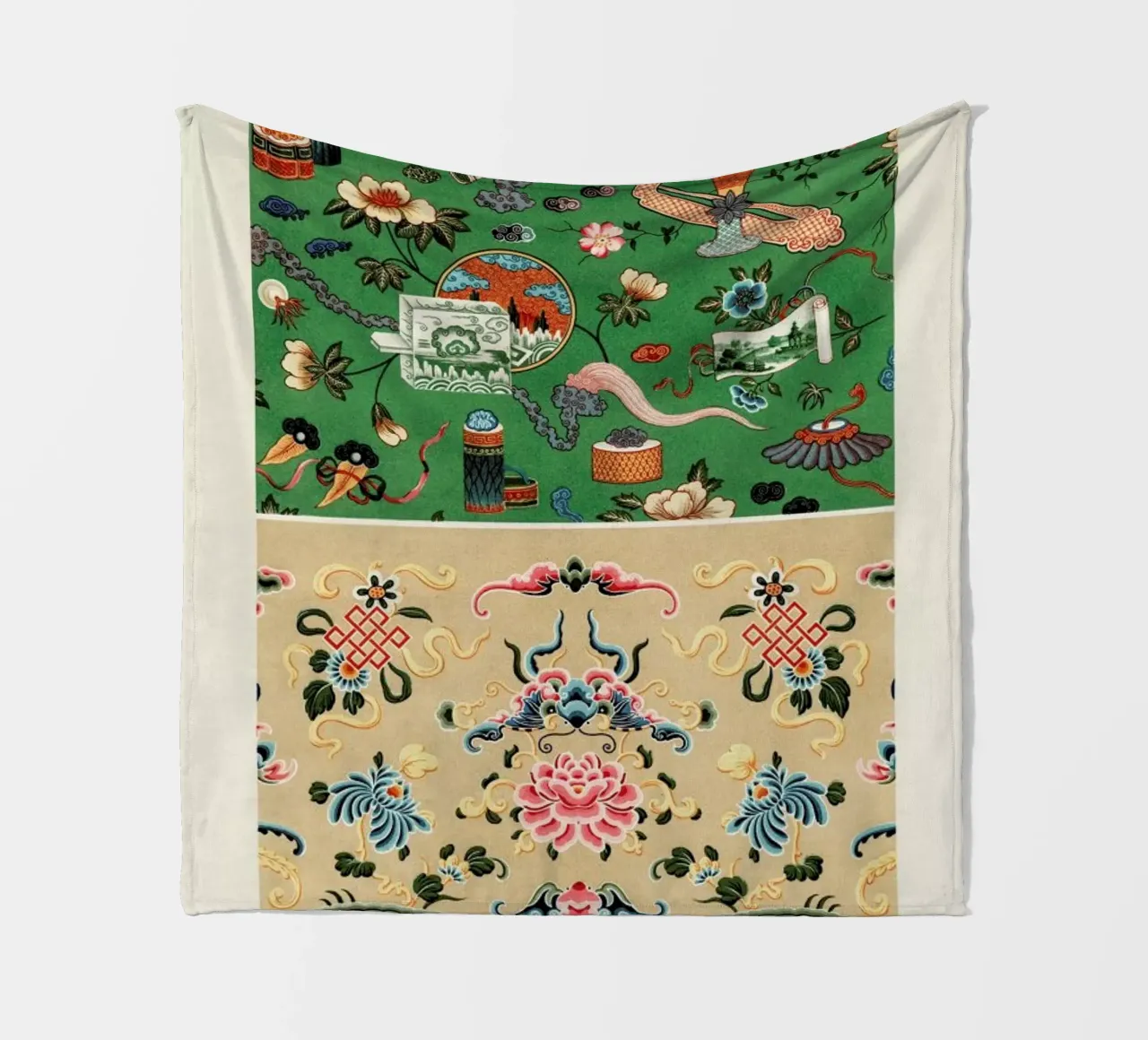 Racinet -  Chinese Ornamental Pattern III coperta in pile da Vintage by JUNIQE