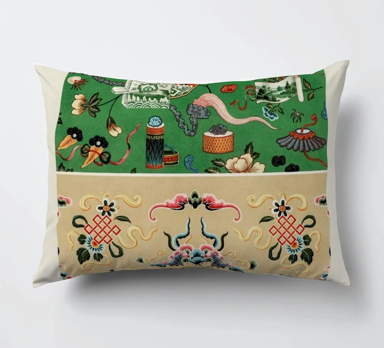 Racinet -  Chinese Ornamental Pattern III cuscino da Vintage by JUNIQE