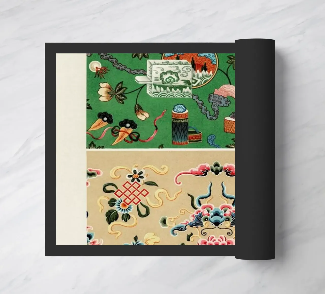 Racinet -  Chinese Ornamental Pattern III zerbino da Vintage by JUNIQE