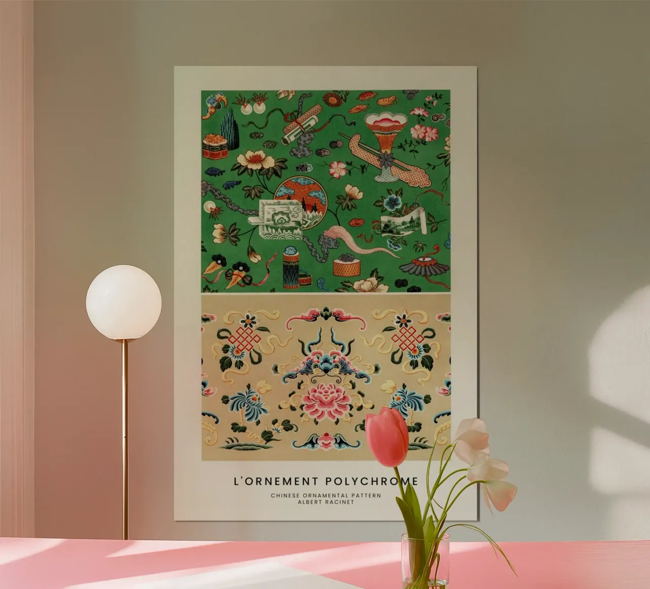 Racinet -  Chinese Ornamental Pattern III carta hahnemühle da Vintage by JUNIQE