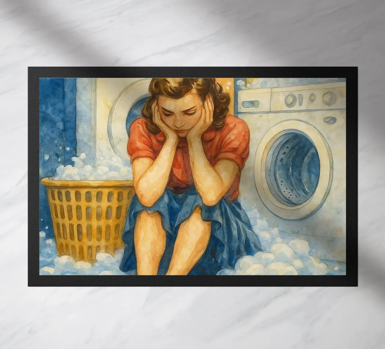 le donne tristi mandano aiuto ora in bagno zerbino da pakazi