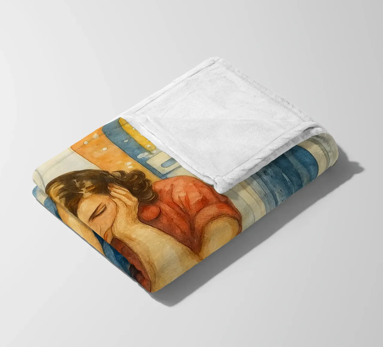 le donne tristi mandano aiuto ora in bagno coperta in pile da pakazi