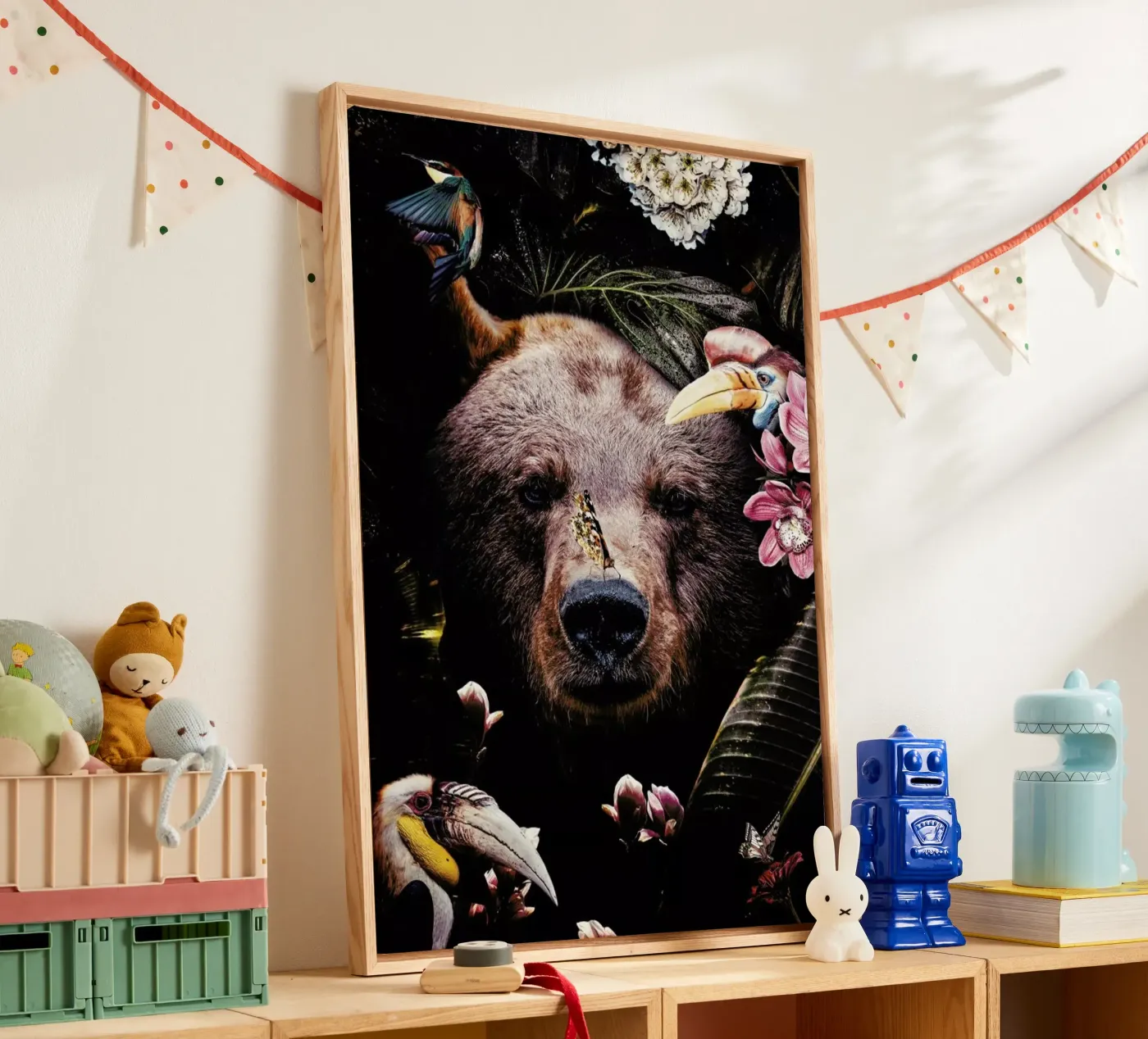 Bear canvas van Wouter Rikken