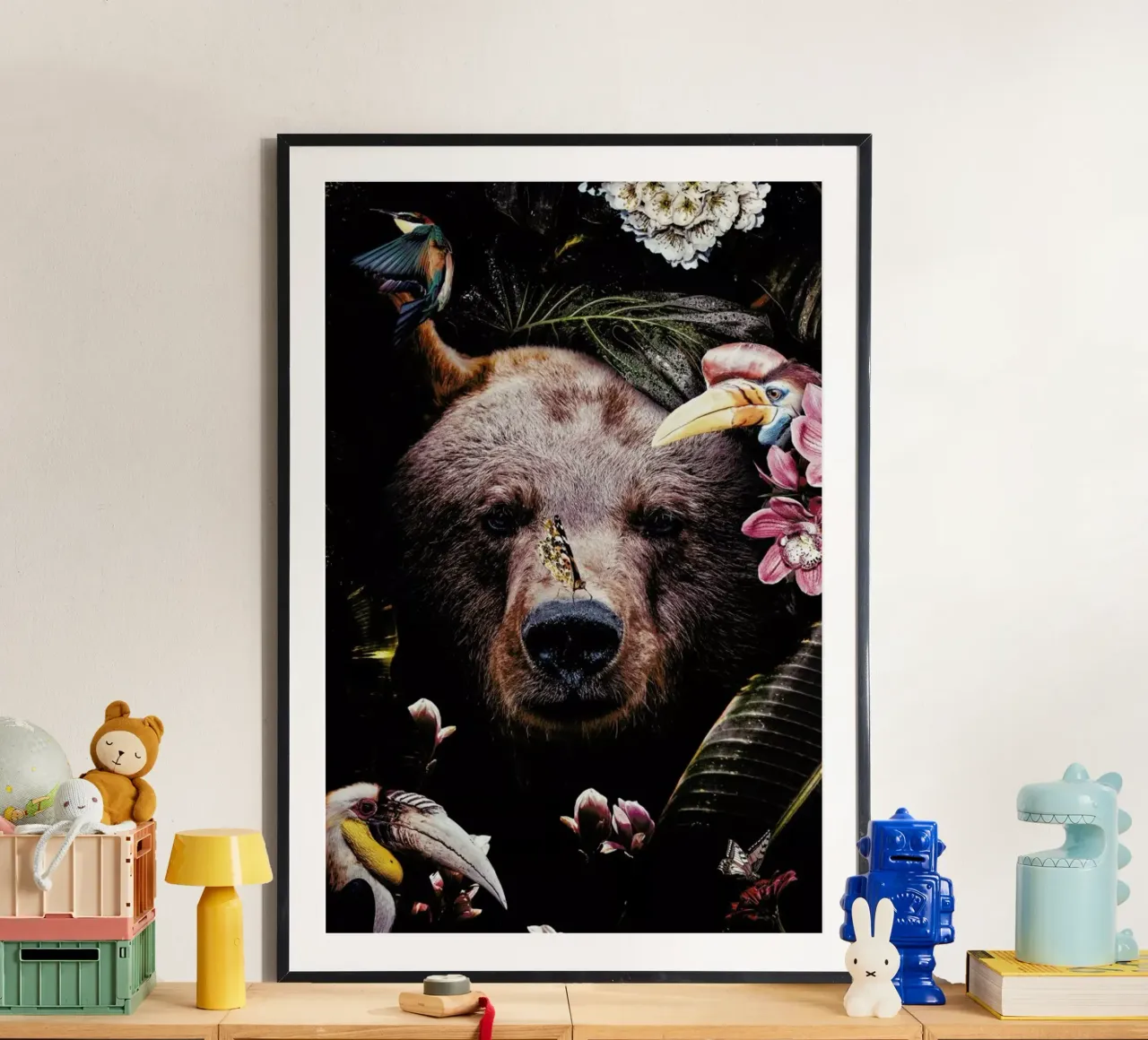 Bear poster con telaio in plastica da Wouter Rikken