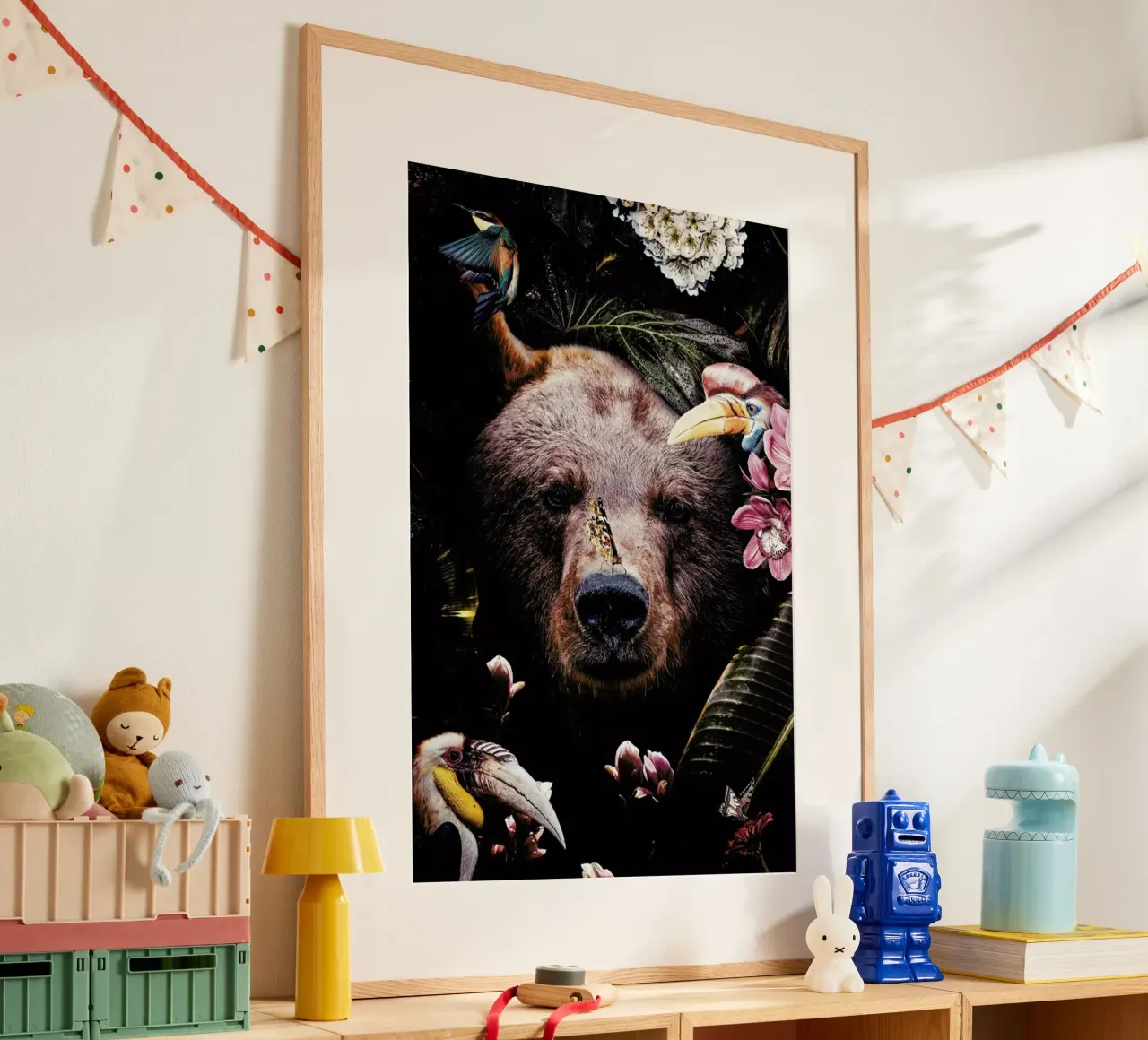 Bear poster con telaio in plastica da Wouter Rikken