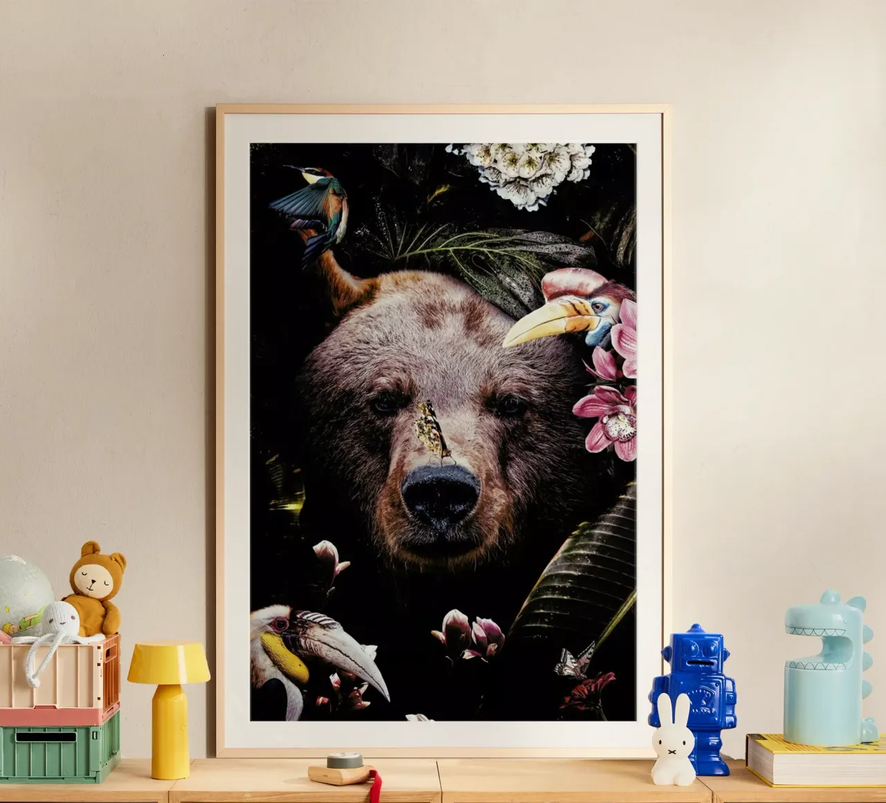 Bear poster con telaio in plastica da Wouter Rikken