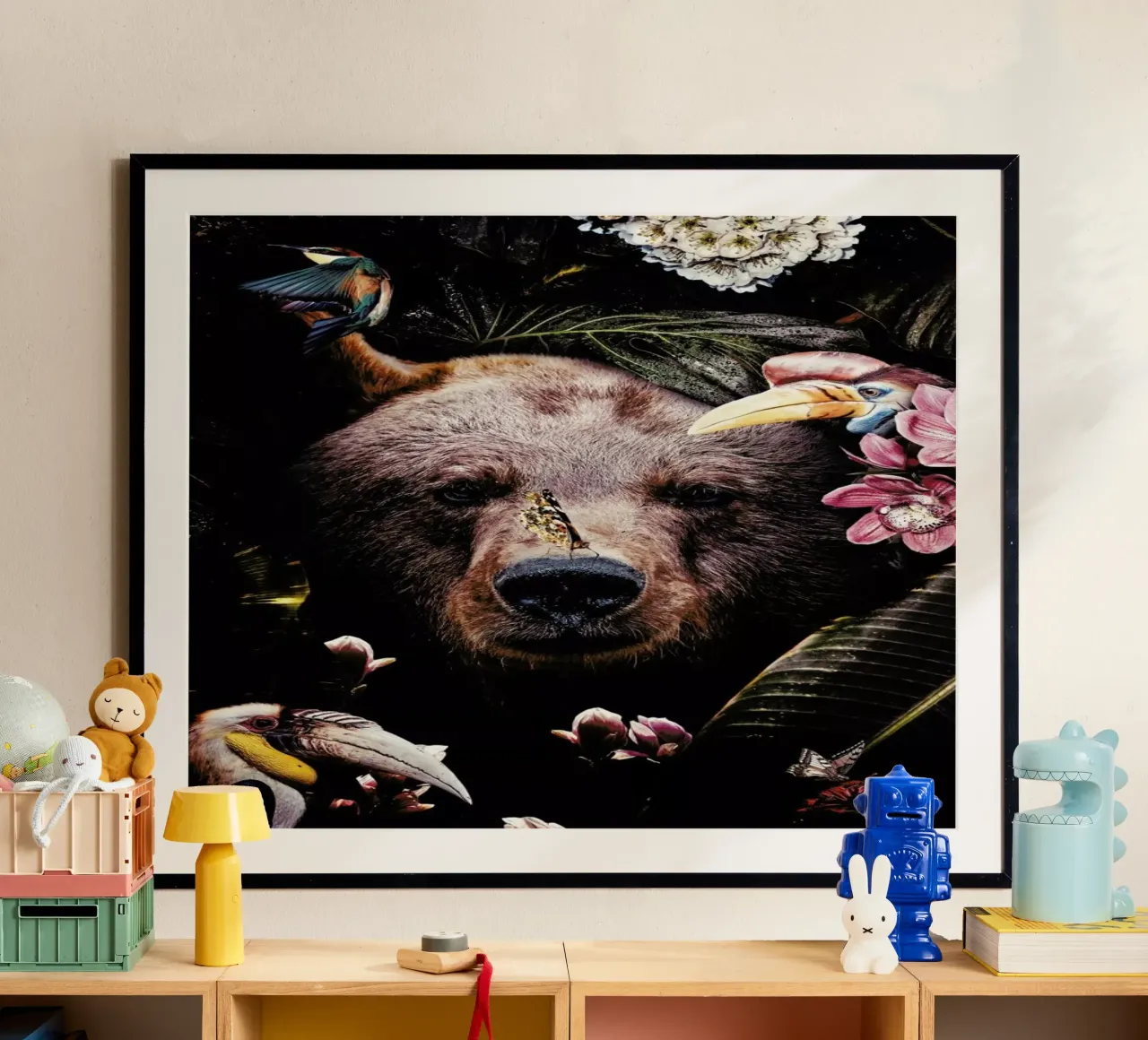 Bear poster con telaio in plastica da Wouter Rikken