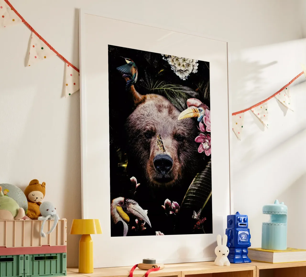 Bear poster con telaio in plastica da Wouter Rikken