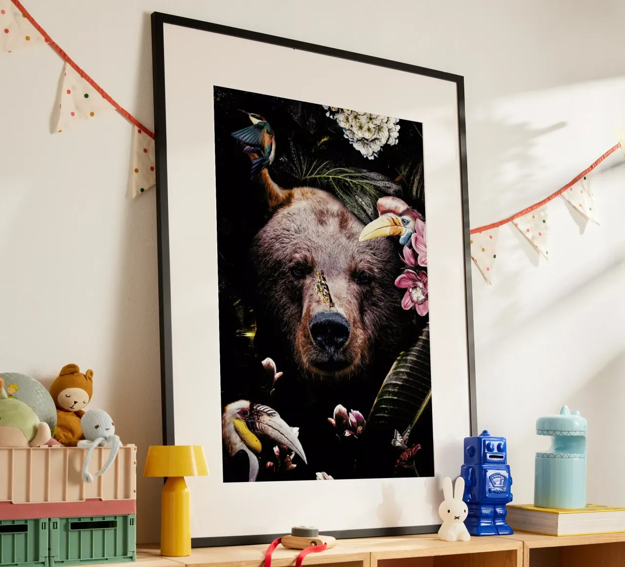 Bear poster con telaio in plastica da Wouter Rikken