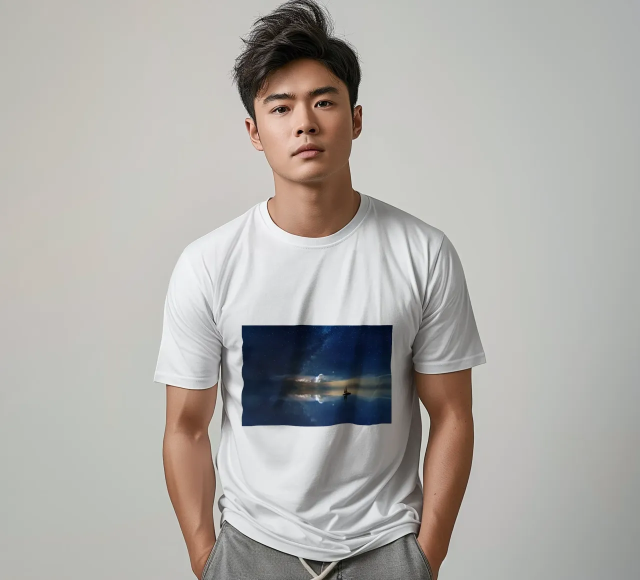 serenity tranquility t-shirt by space words