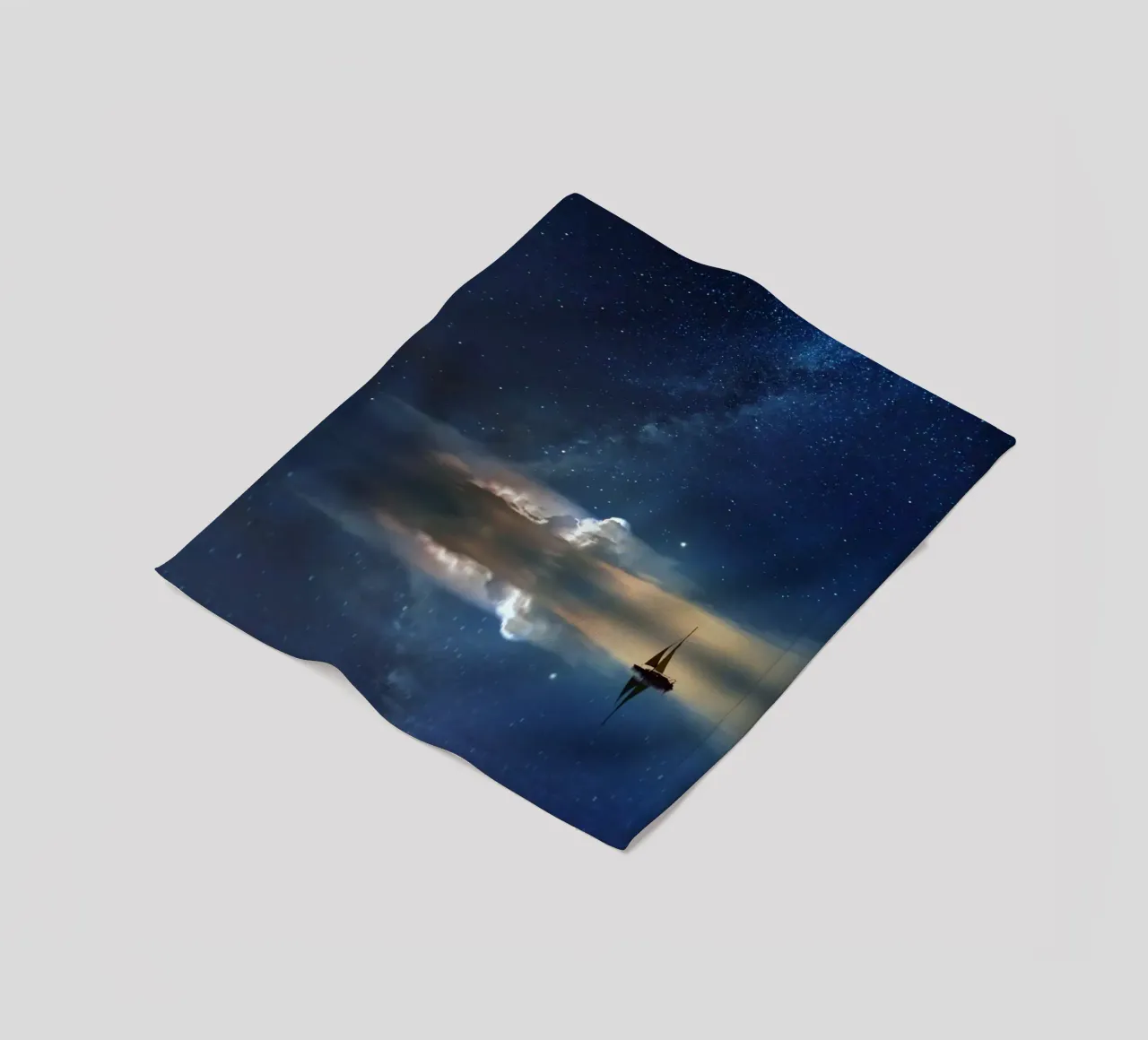 serenità tranquillità coperta in pile da space words