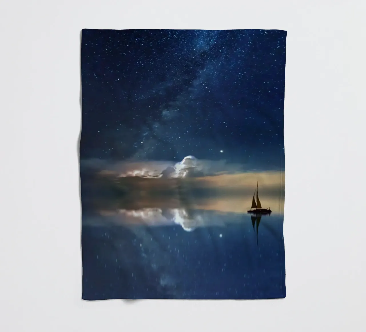 serenità tranquillità coperta in pile da space words