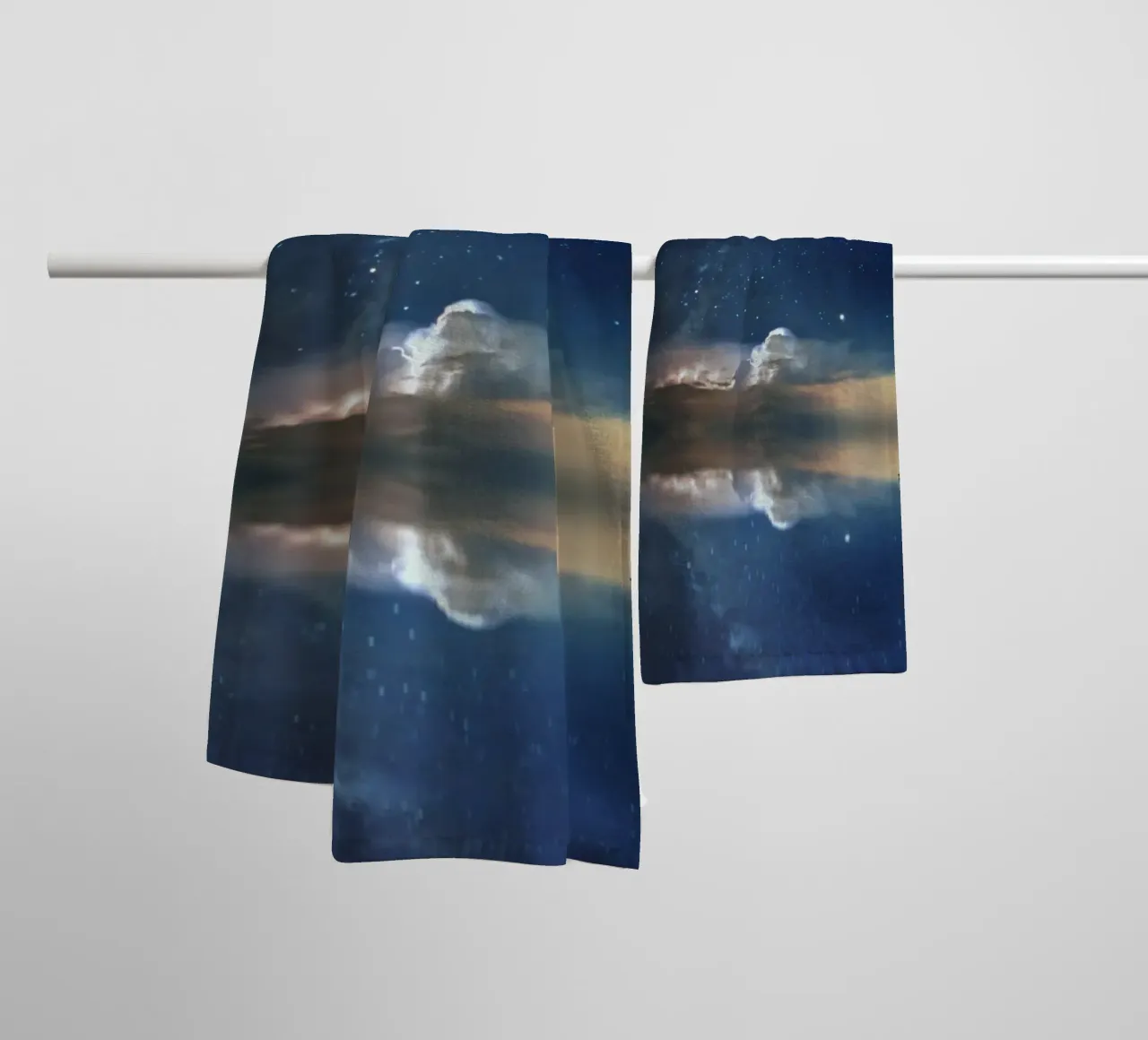 sereniteit rust badhanddoek van space words