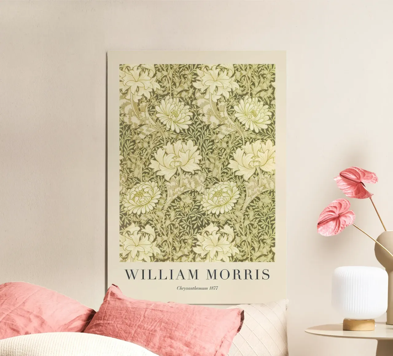 William Morris Crisantemo 1877 alluminio dibond da Flower