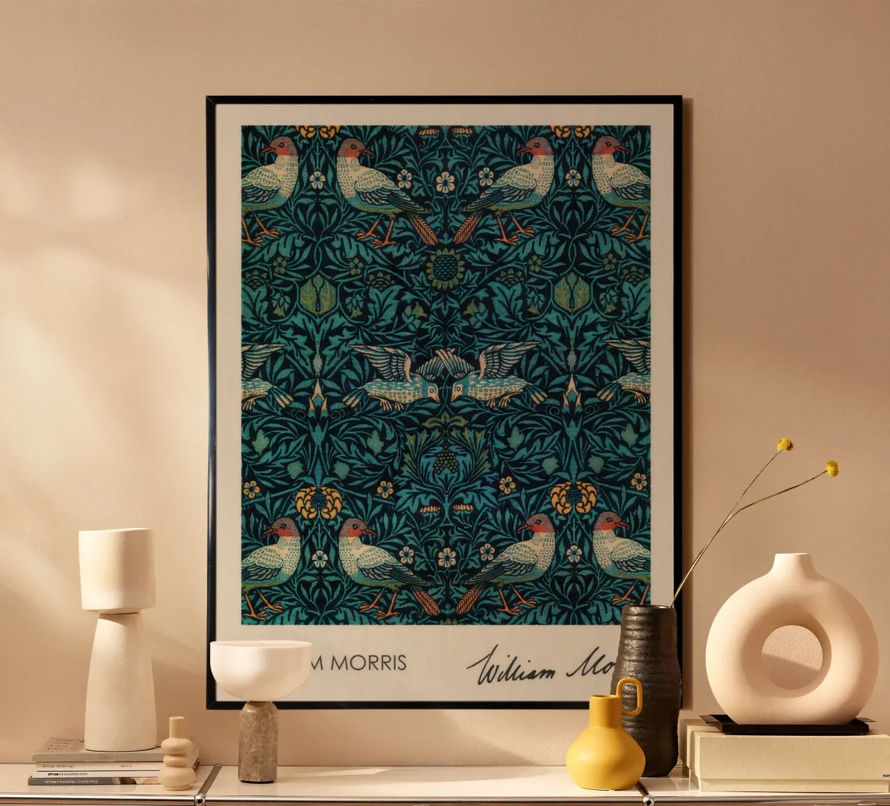 Vögel (1834), William Morris Poster von Flower