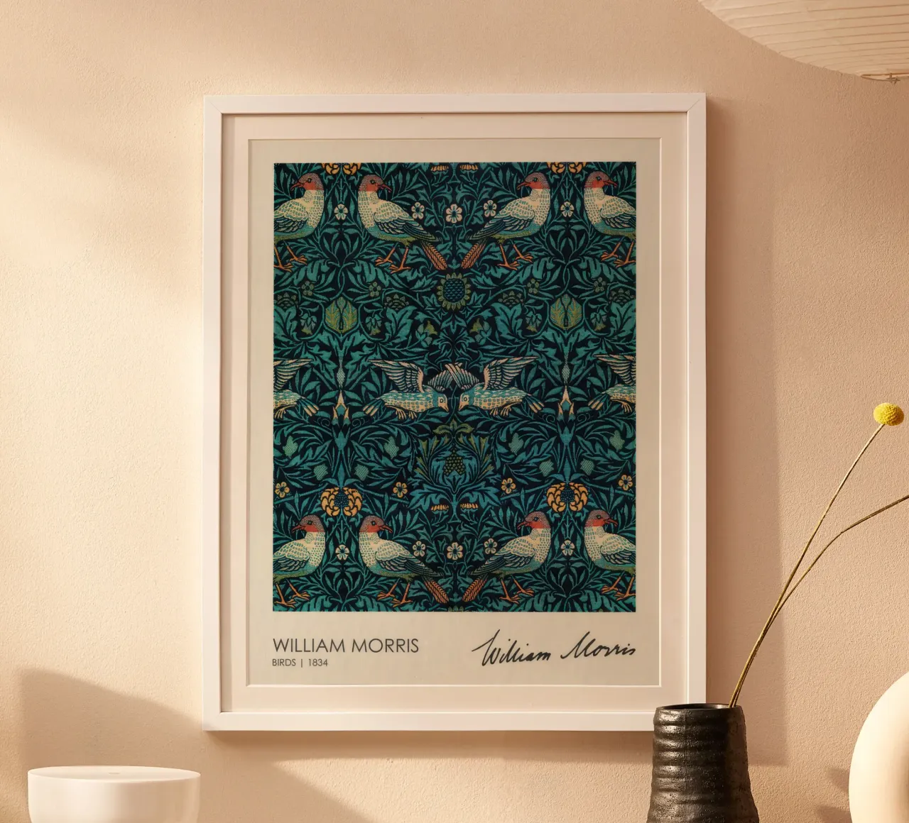 Vögel (1834), William Morris Poster von Flower
