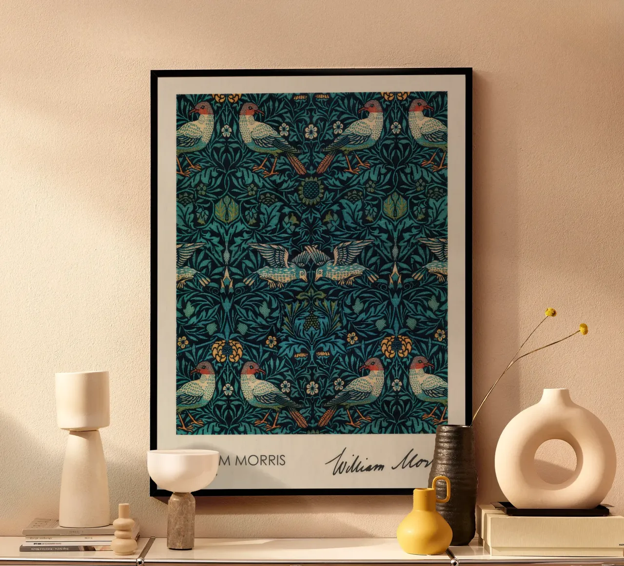 Vögel (1834), William Morris Poster von Flower