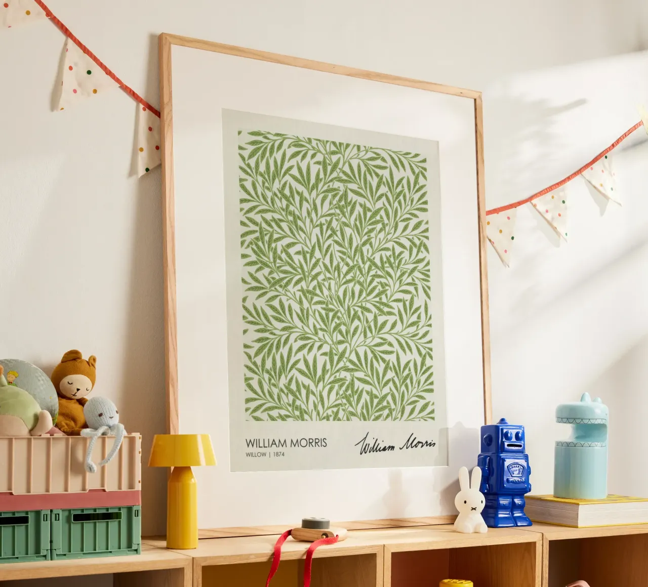 Salice (1874), William Morris poster con telaio in alluminio da Flower