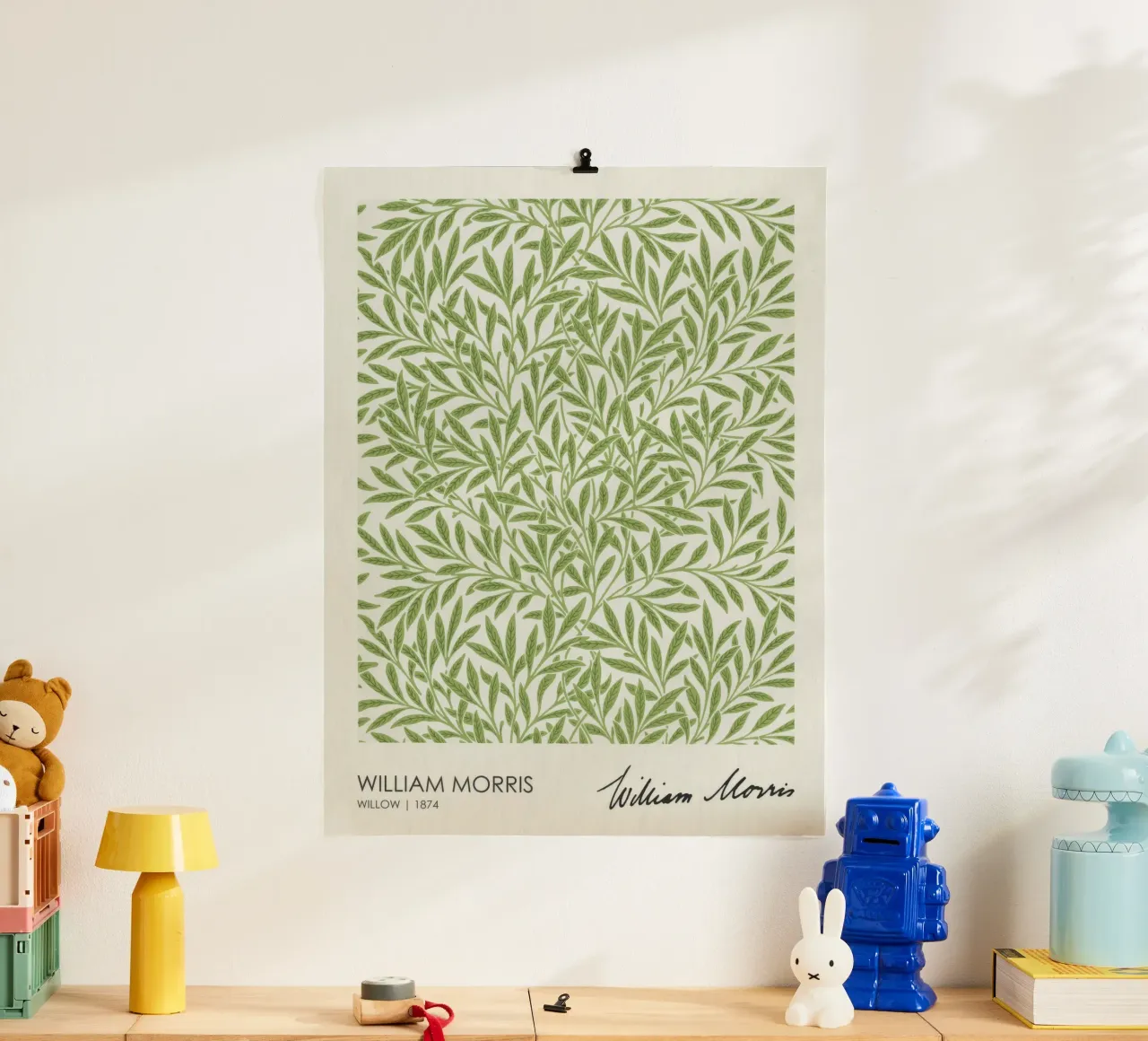 Salice (1874), William Morris poster con telaio in alluminio da Flower
