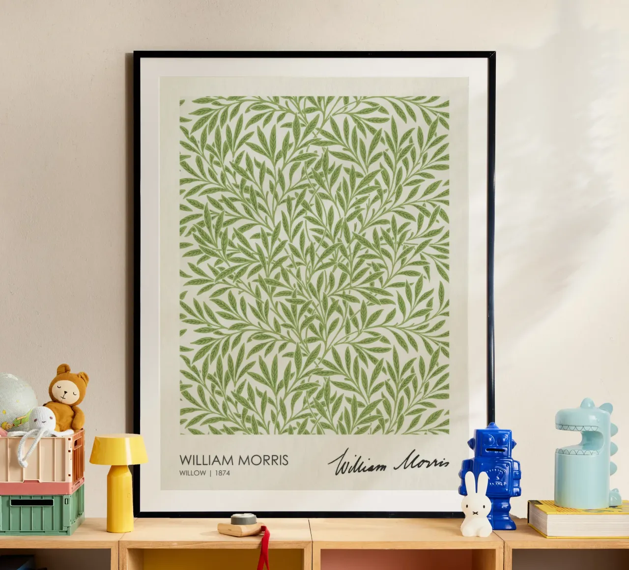 Salice (1874), William Morris poster con telaio in alluminio da Flower