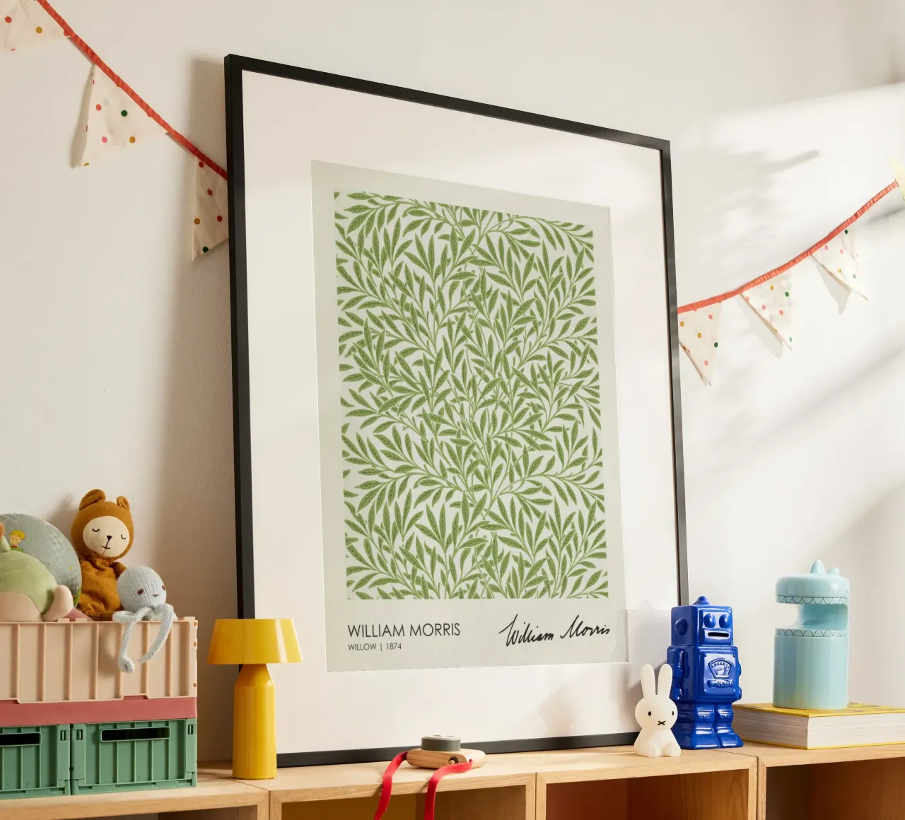 Salice (1874), William Morris poster con telaio in alluminio da Flower