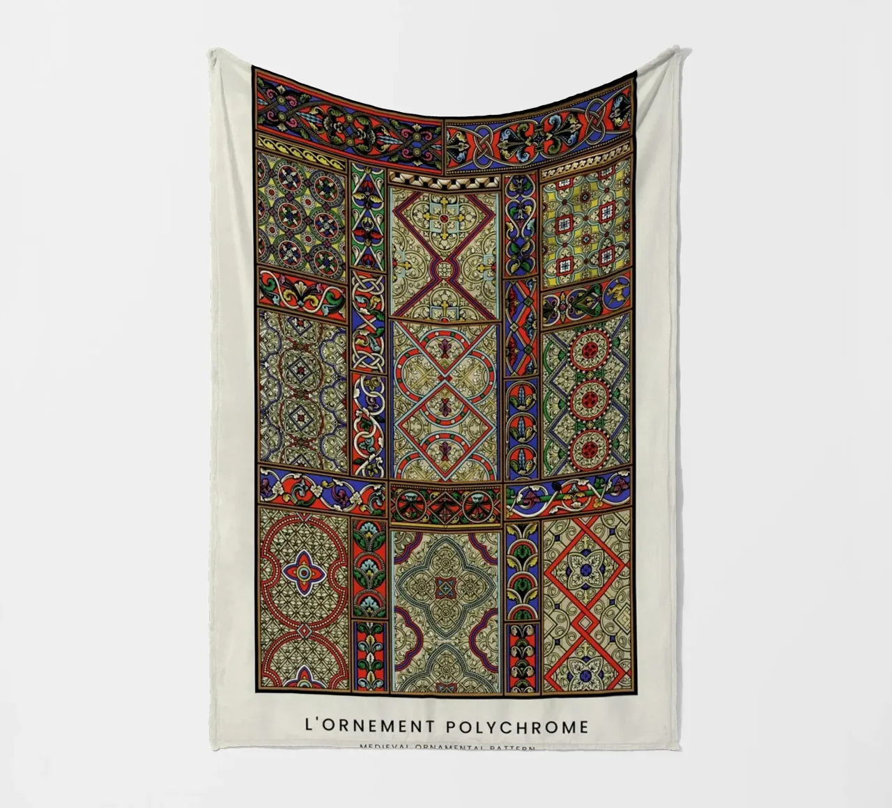 Racinet -  Medieval  Ornamental Pattern II coperta in pile da Vintage by JUNIQE