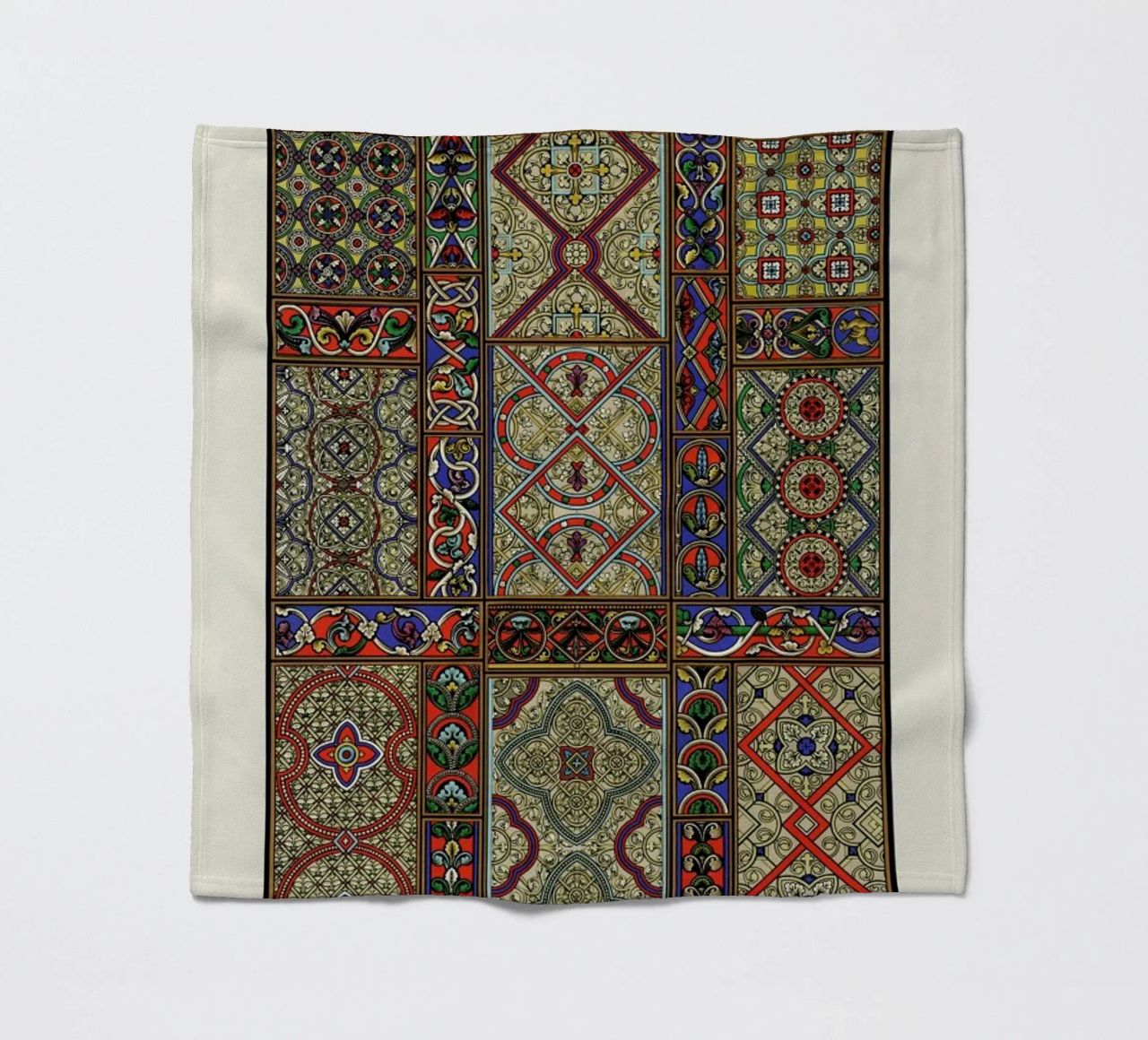 Racinet -  Medieval  Ornamental Pattern II fleece blanket by Vintage by JUNIQE