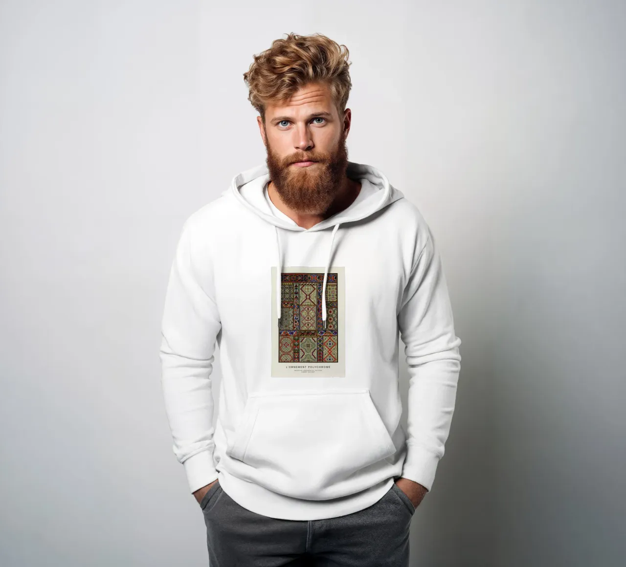 Racinet -  Medieval  Ornamental Pattern II sudadera con capucha de Vintage by JUNIQE