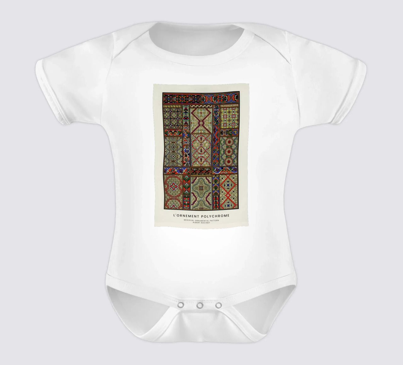 Racinet -  Medieval  Ornamental Pattern II body de bebé de Vintage by JUNIQE