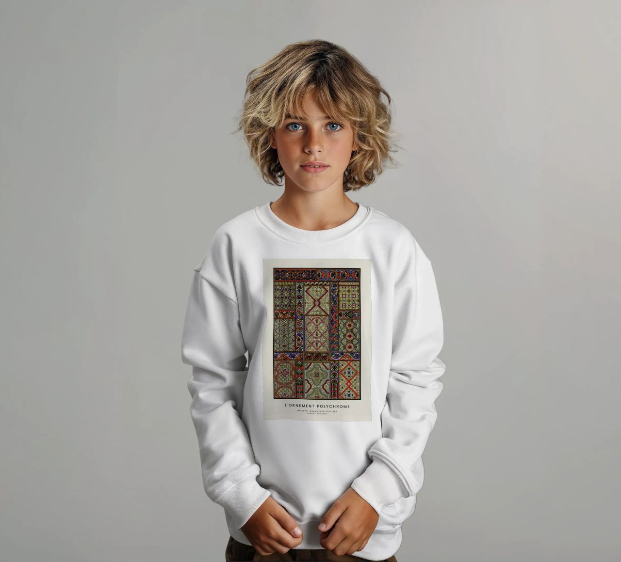 Racinet -  Medieval  Ornamental Pattern II sudadera para niño de Vintage by JUNIQE