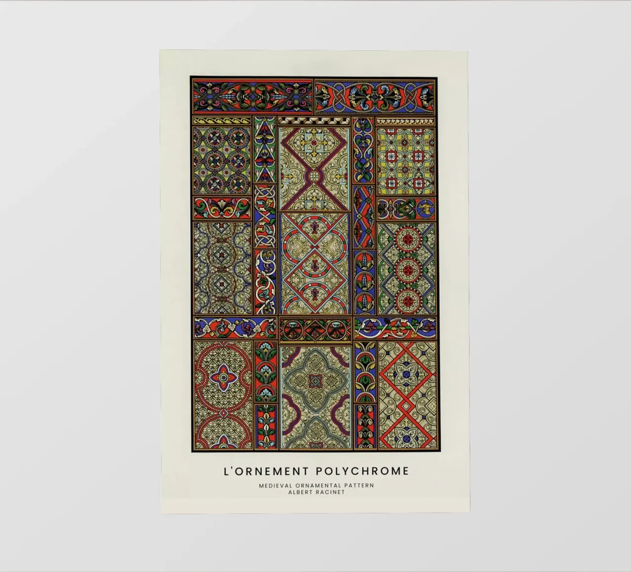 Racinet -  Medieval  Ornamental Pattern II pvc cover by Vintage by JUNIQE