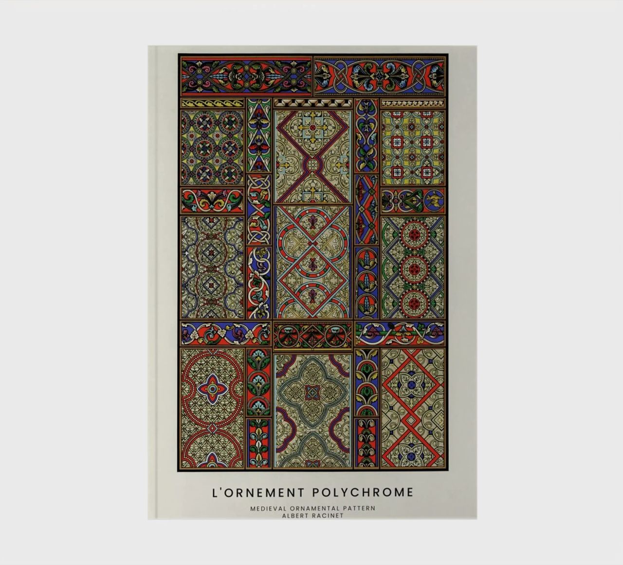 Racinet -  Medieval  Ornamental Pattern II notebook by Vintage by JUNIQE