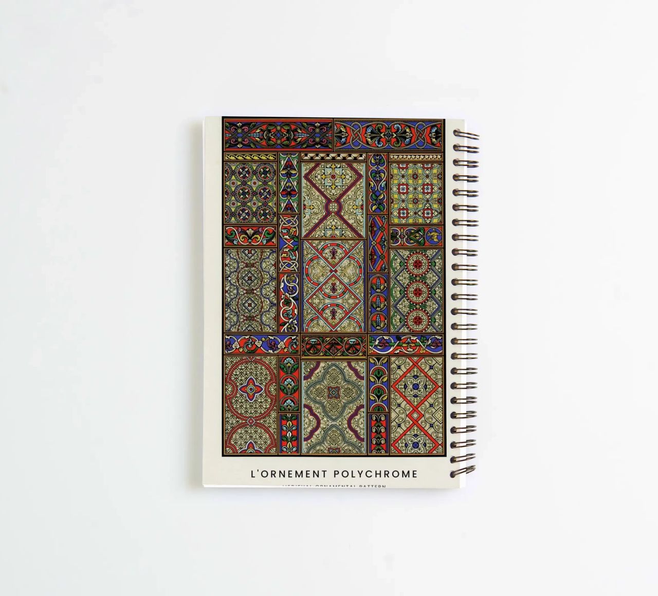 Racinet -  Medieval  Ornamental Pattern II spiral notebook by Vintage by JUNIQE