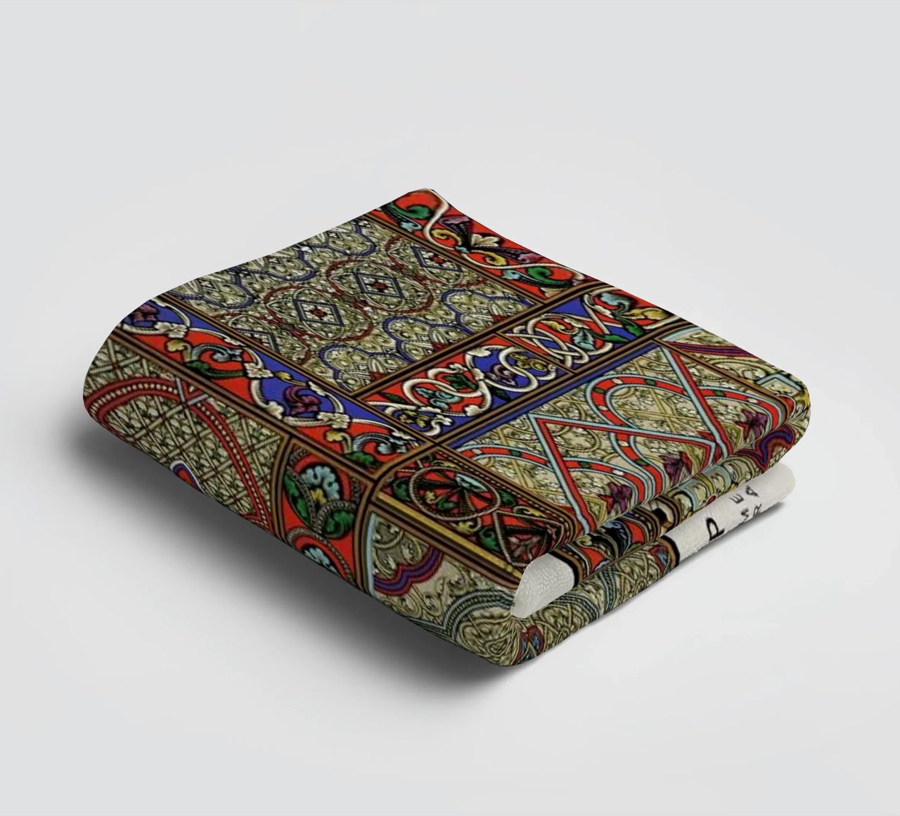 Racinet -  Medieval  Ornamental Pattern II towel by Vintage by JUNIQE