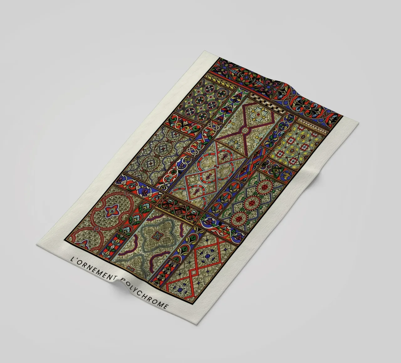 Racinet -  Medieval  Ornamental Pattern II telo mare da Vintage by JUNIQE