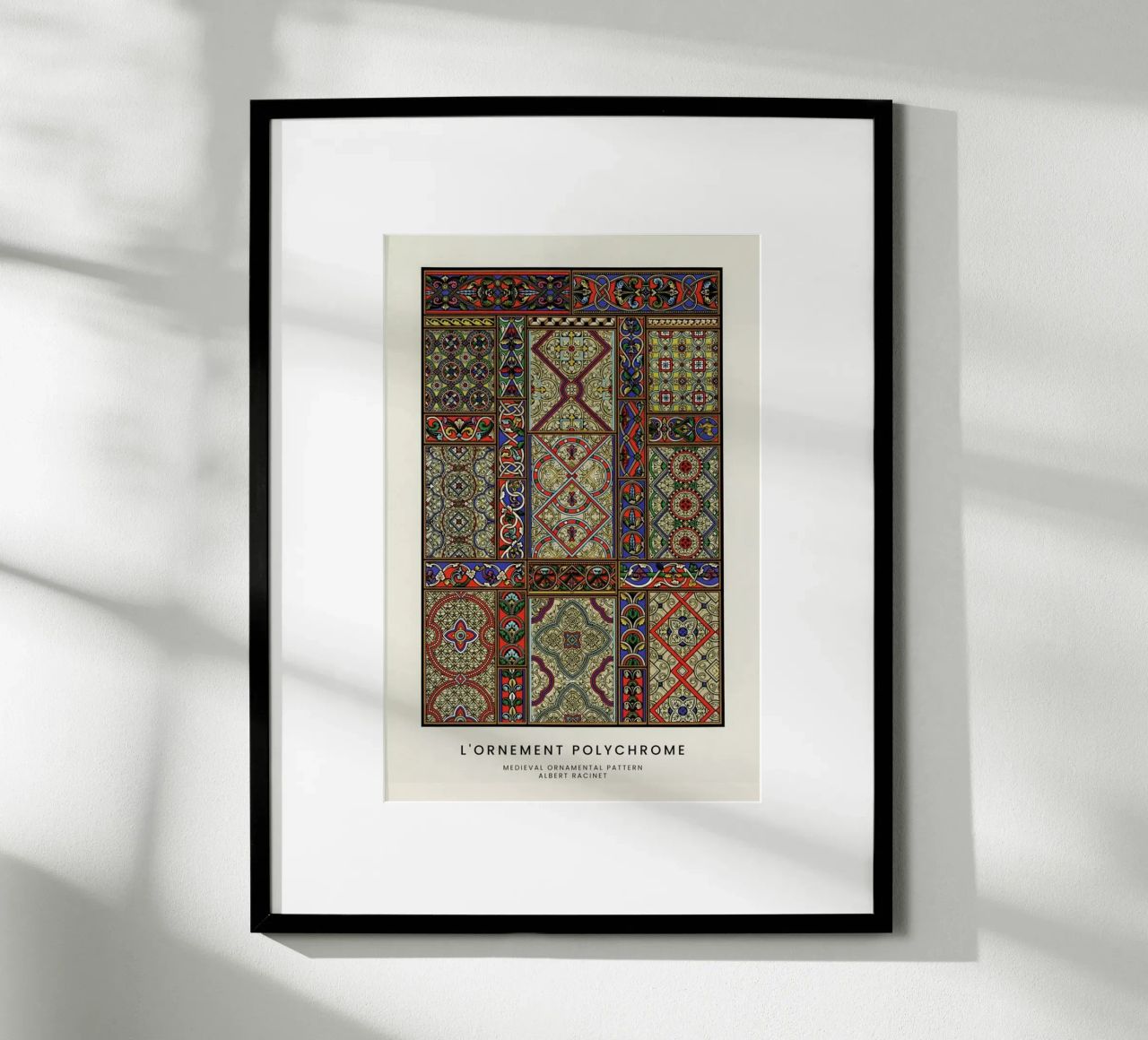Racinet -  Medieval  Ornamental Pattern II hahnemühle by Vintage by JUNIQE