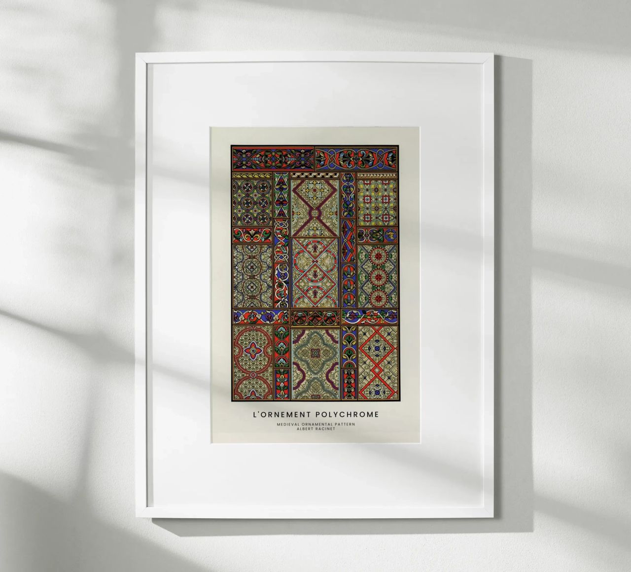 Racinet -  Medieval  Ornamental Pattern II hahnemühle by Vintage by JUNIQE