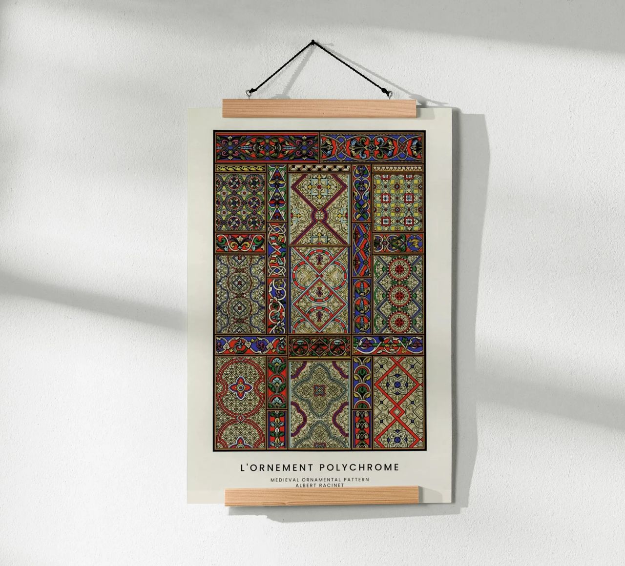 Racinet -  Medieval  Ornamental Pattern II hahnemühle by Vintage by JUNIQE