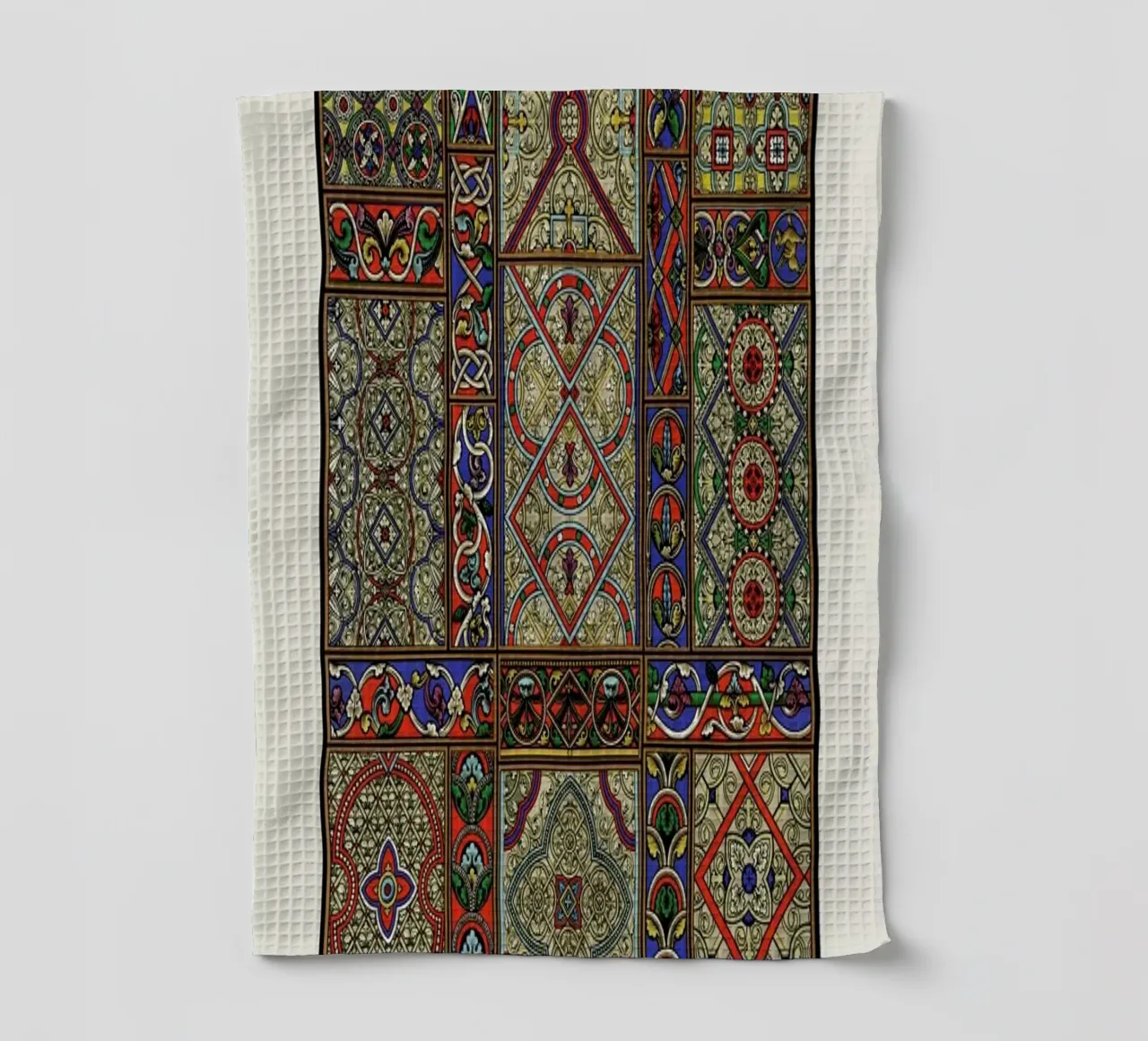 Racinet -  Medieval  Ornamental Pattern II Geschirrtuch von Vintage by JUNIQE