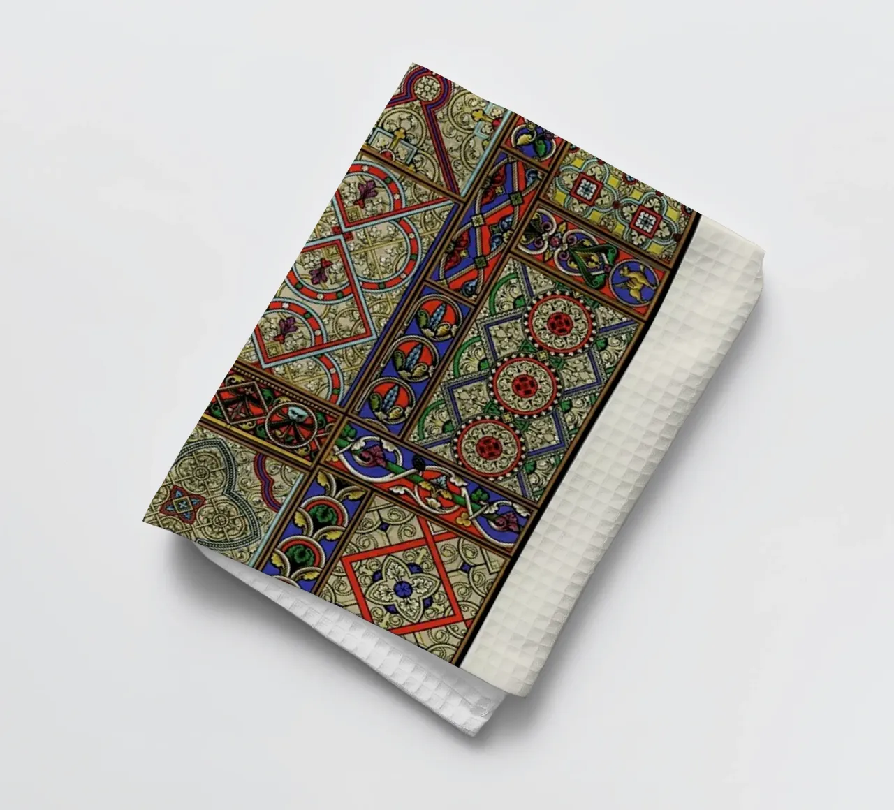Racinet -  Medieval  Ornamental Pattern II Geschirrtuch von Vintage by JUNIQE