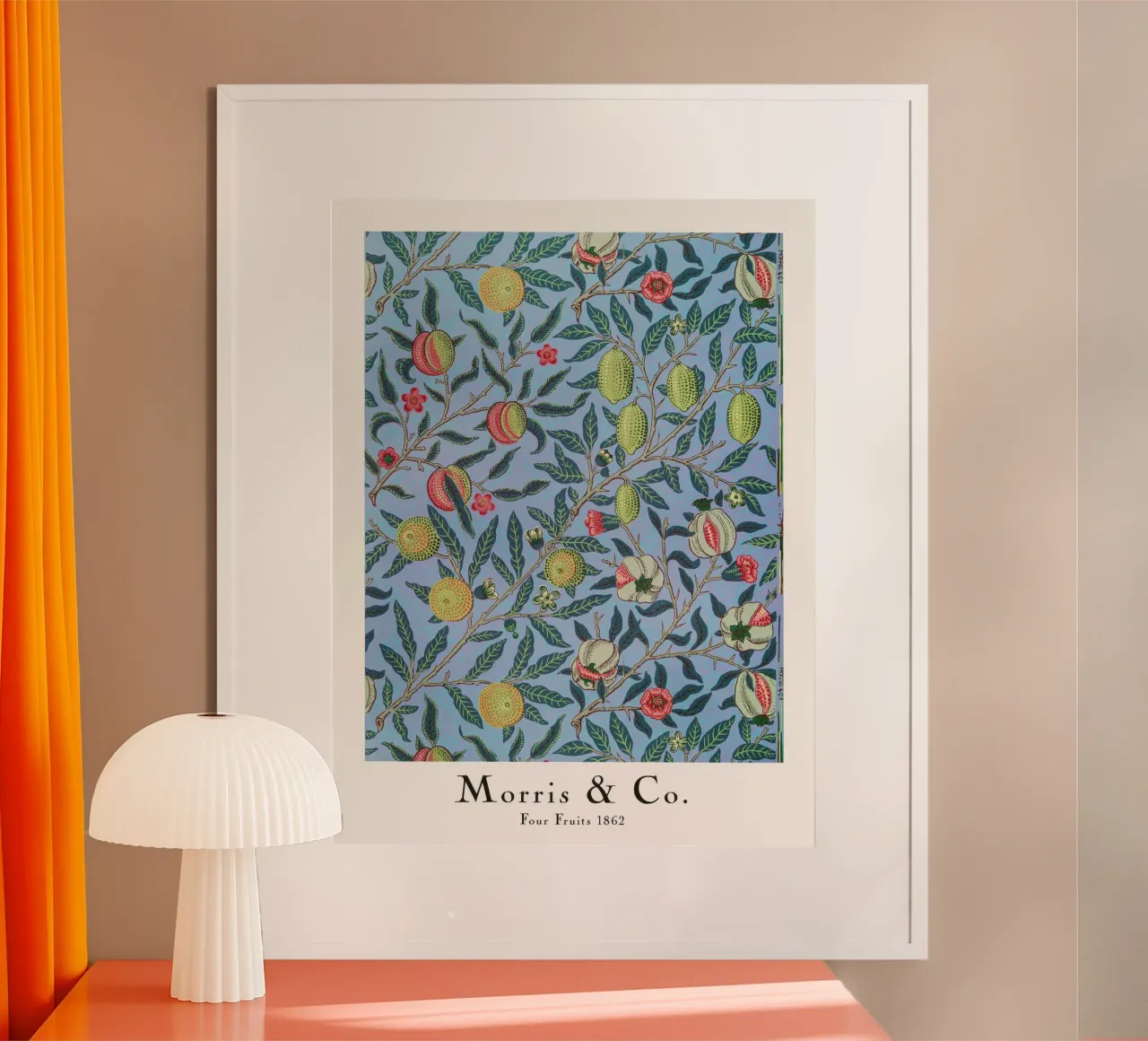 Four Fruits, 1862 print by William Morris poster by Flower